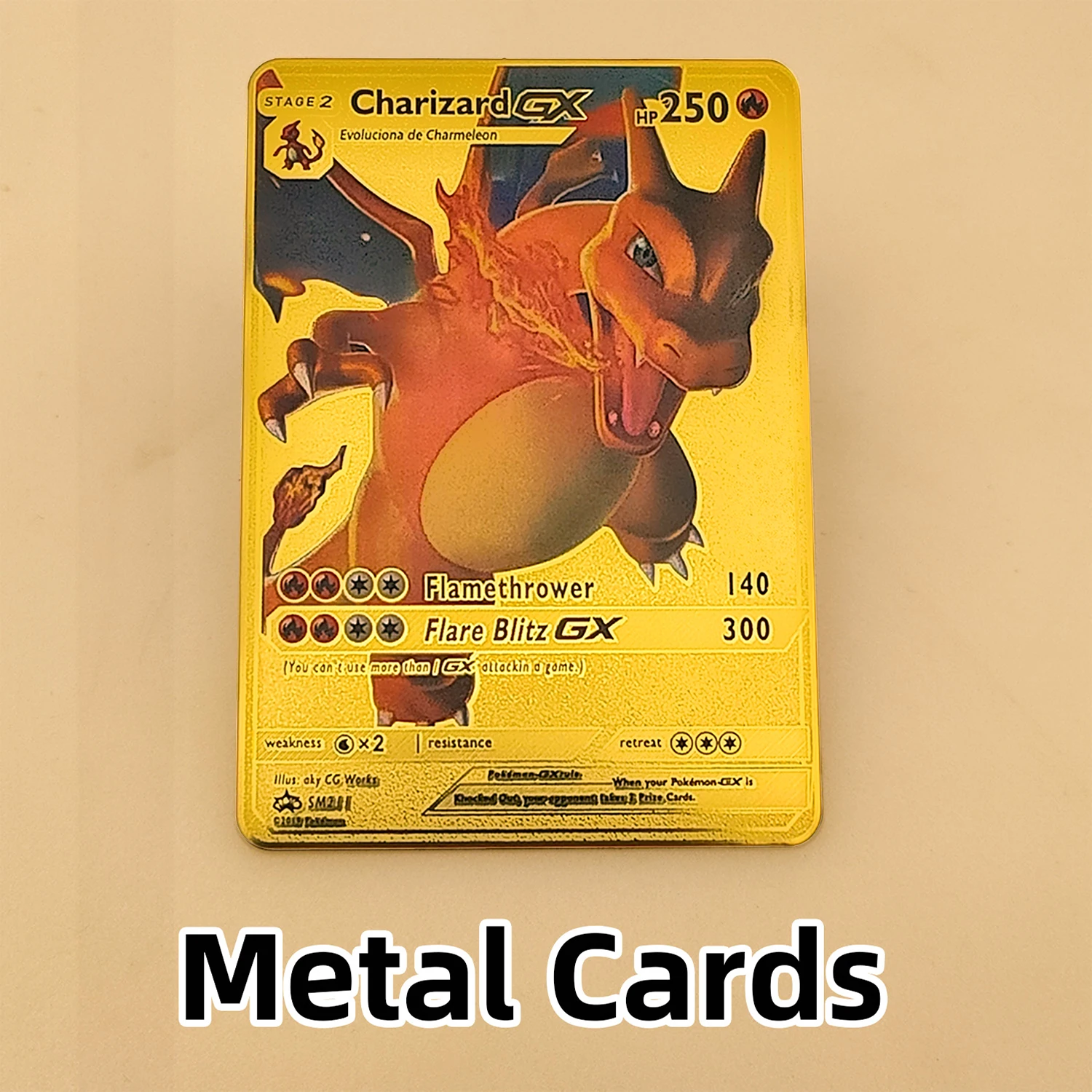 New for Pokemon English French Metal Card Anime Charizard Mewtwo Vmax Shiny Letters Game Collection Card Kids Toy Gifts