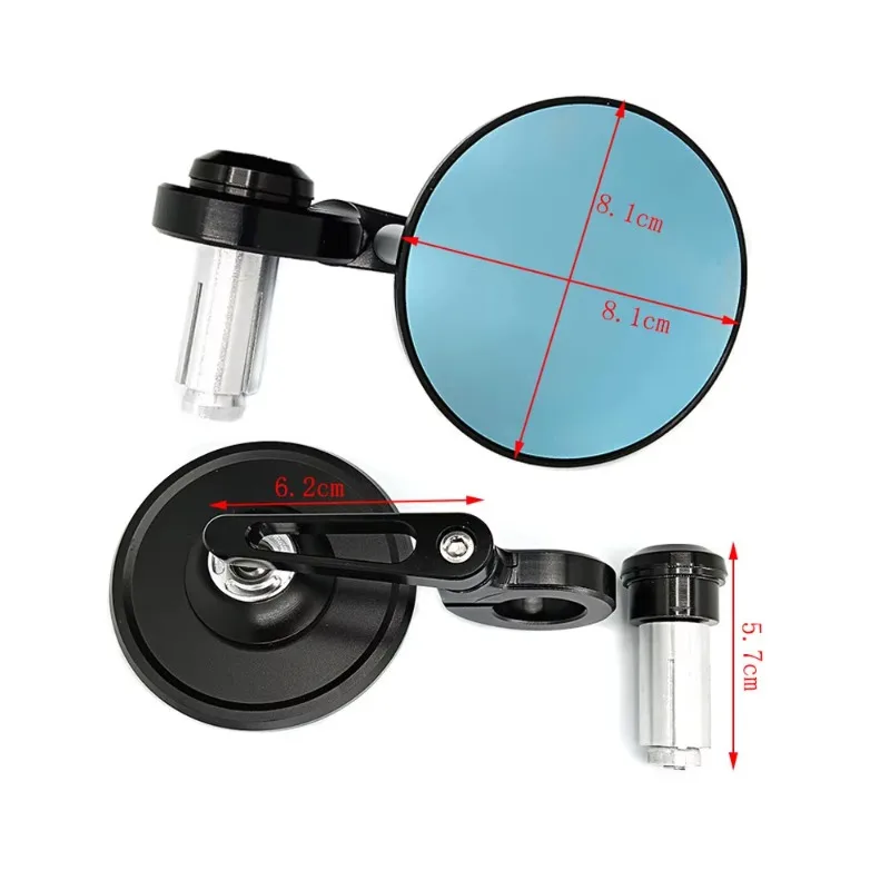Motorcycle Mirrors Aluminum HandleBar End 7/8