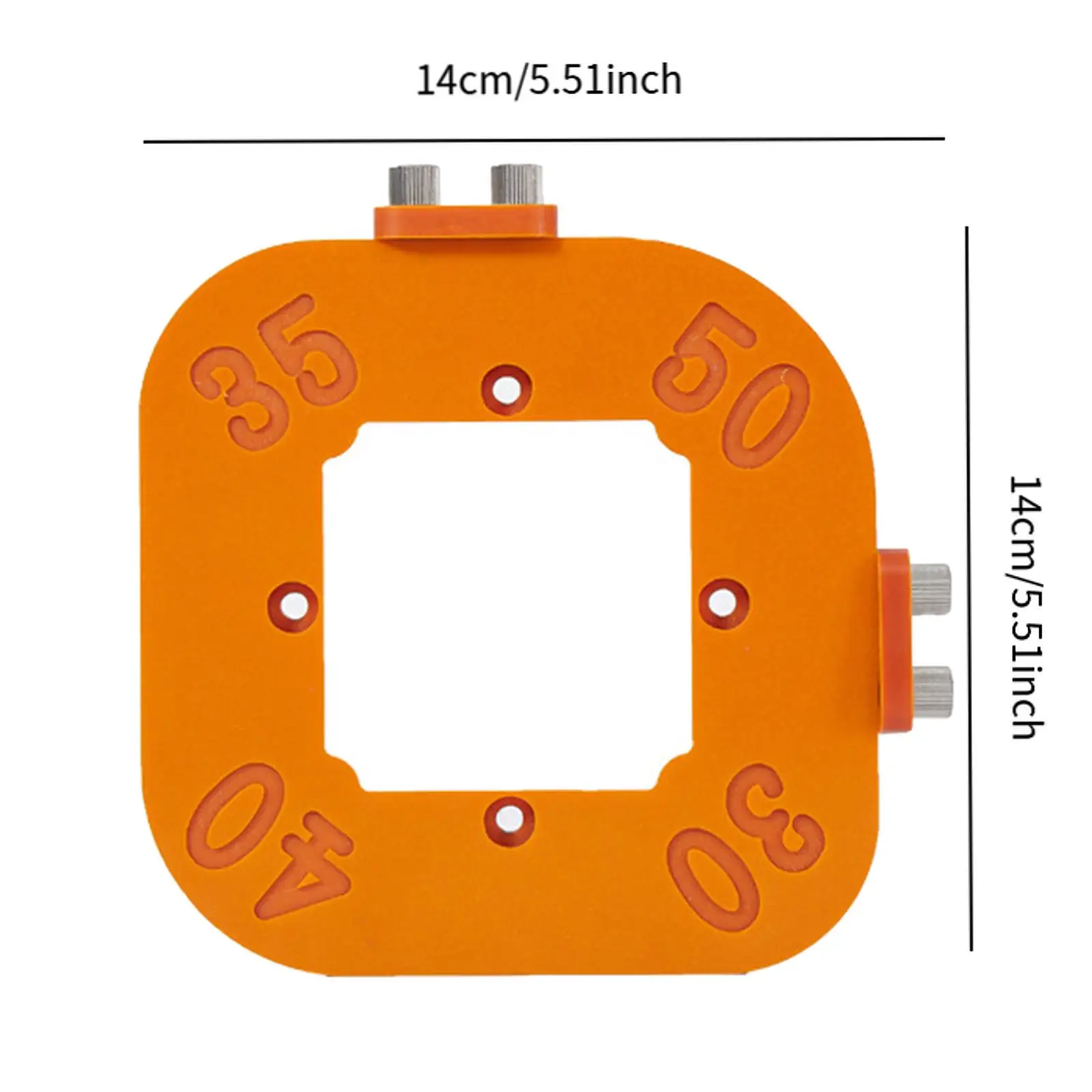 Strumento per la lavorazione del legno Maschera per angoli con raggio di 4 dimensioni Strumento da taglio portatile professionale Modello di posizionamento angolare Maschera per raggio