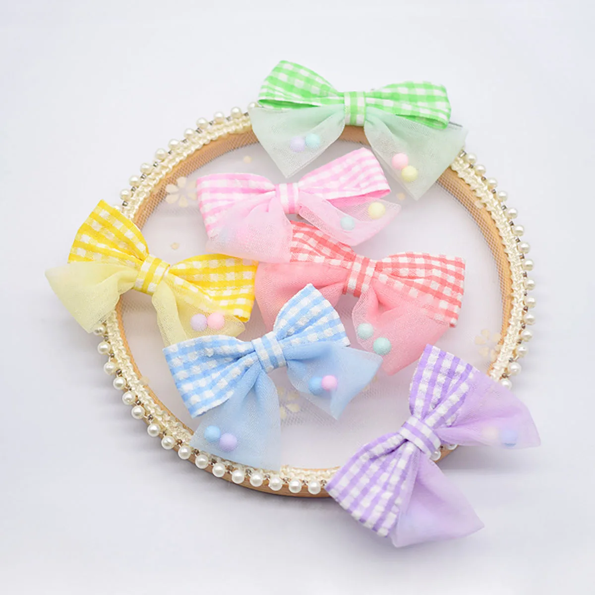 

10Pcs Mesh Bowknot Applique For DIY Baby Hair Clip Hat Headwear Crafts Patches Decor Ornament Clothing Accessories ﻿