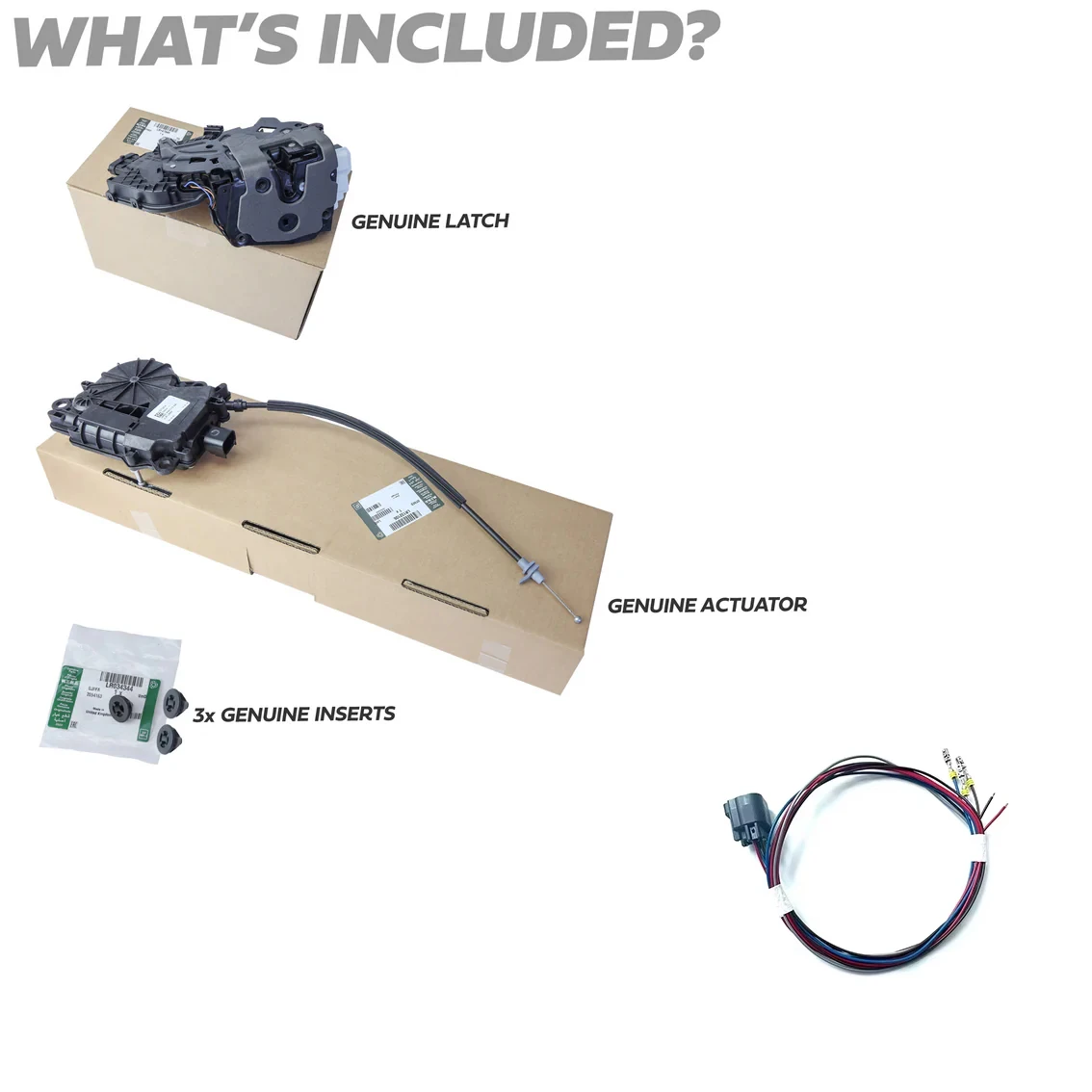 Rear Door Soft Close Retrofit Kit for Land Rover 2020+Defender L663 with original Latch/Actuator LR132106 LR147949