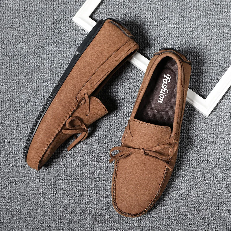 Luxury Penny Loafers Men Soft Man Moccasins High Quality Spring Autumn Leather Casual Shoes Men Slip On Flats Mens Driving Shoe