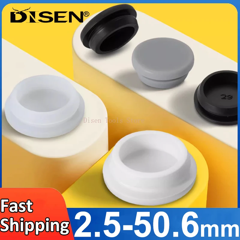 Conical Snap-on Silicone Cap T Type Hole Plug Pipe Tube Inserts Dust Seal Stopper 2.5-50.6mm