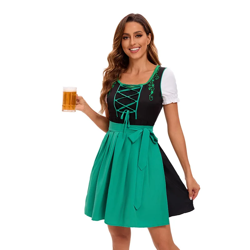 Costume d'halloween bavarois pour femmes, tenue de spectacle national, Festival de la bière, Bar, Costume pour filles, vêtements ethniques traditionnels, 2025