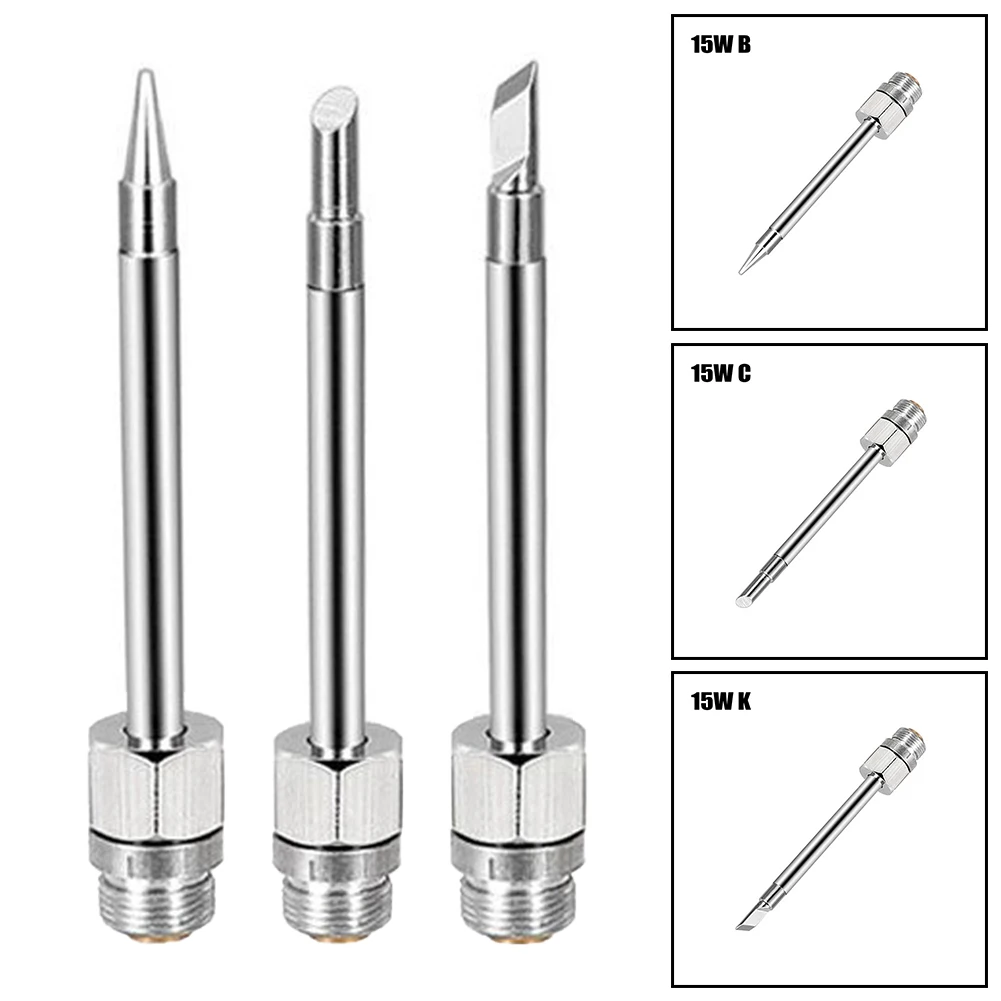 Welding Tips Soldering Iron Tip Tool Silver Plating 510 Interface 51mm Copper For USB Welding Rework Tool Parts