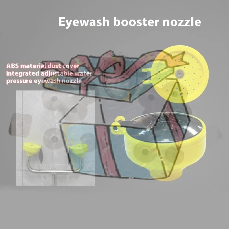 

Для дома, фабрик, промышленных объектов, лабораторий: распылительная насадка для промывки глаз из нержавеющей стали 304, устанавливаемая на станцию для промывки глаз и кран.