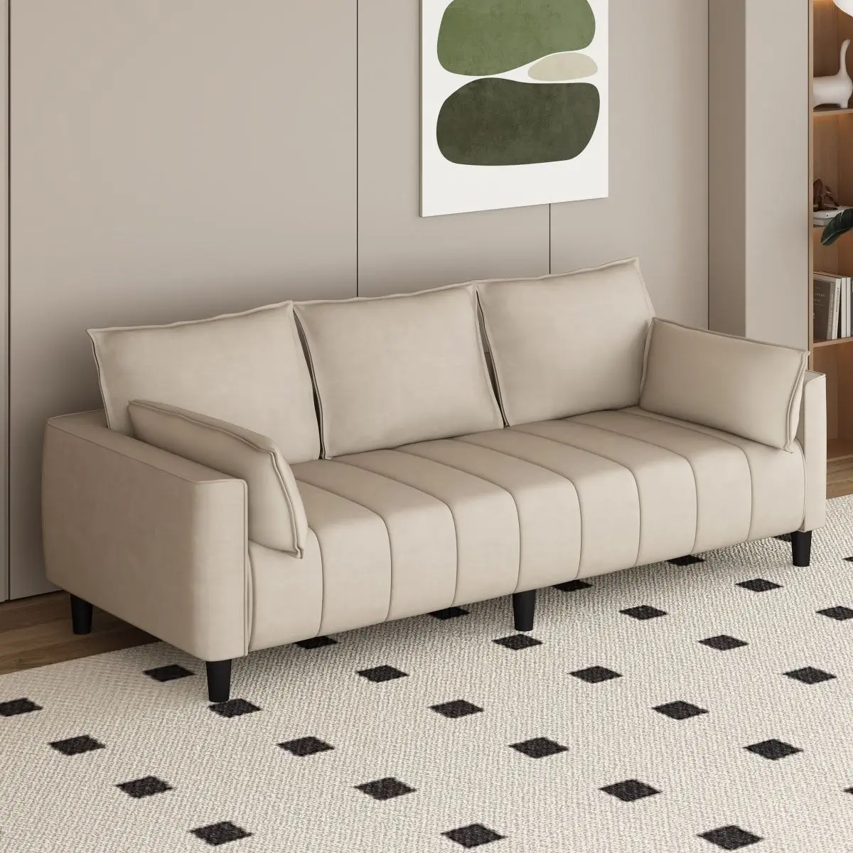 Cat claw skin leave-in small apartment living room apartment rental house barber shop color matching sofa