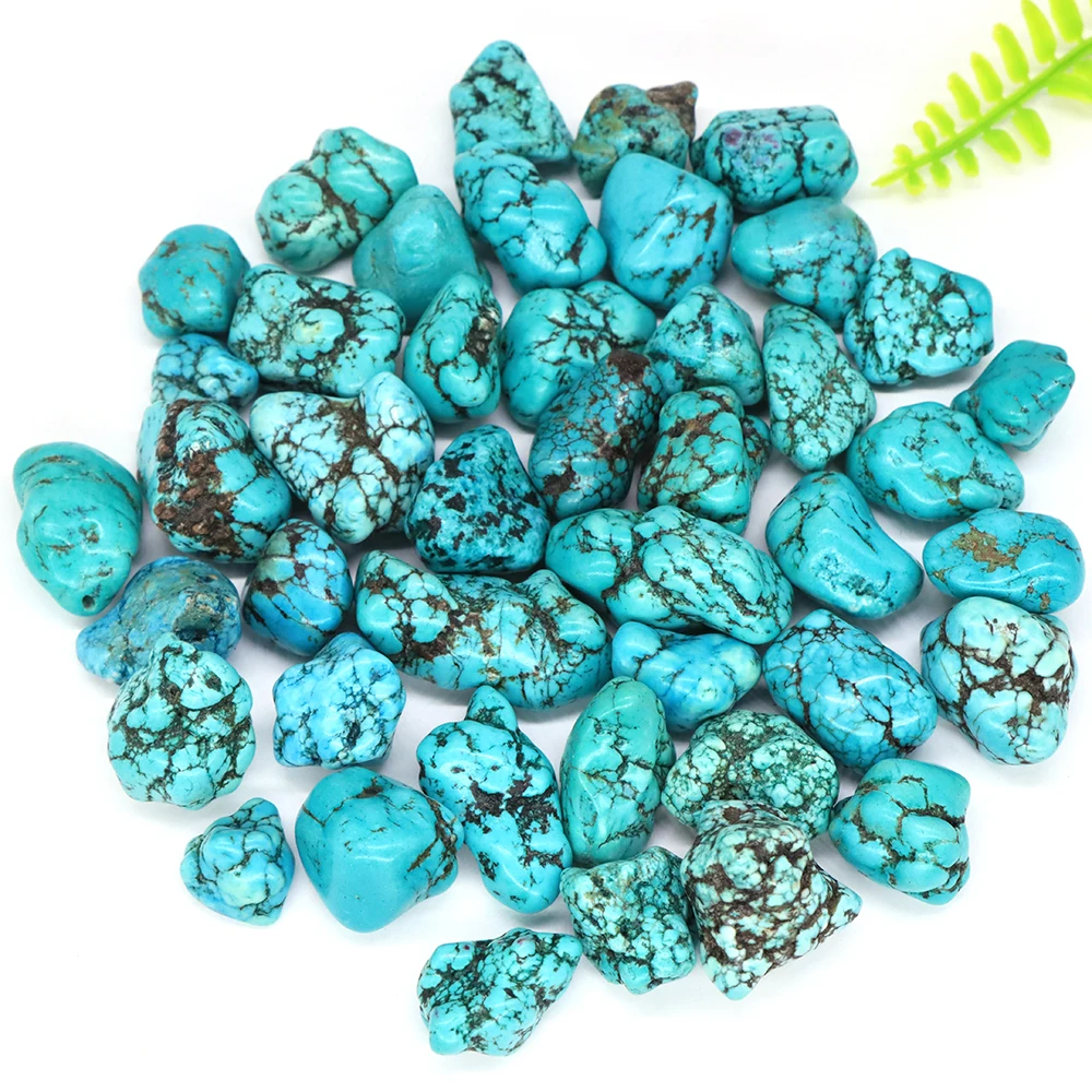 

Natural Dye Turquoise Irregular Tumbled Stone Healing Crystal Quartz Aquarium Mineral Gemstone Home Decor Specimen Decoration