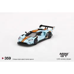 MINI GT 1:64 Ford GT Ford MK II Bay Blue No. 15 Diecast alloy simulation model, children's collection toys, gifts for children.