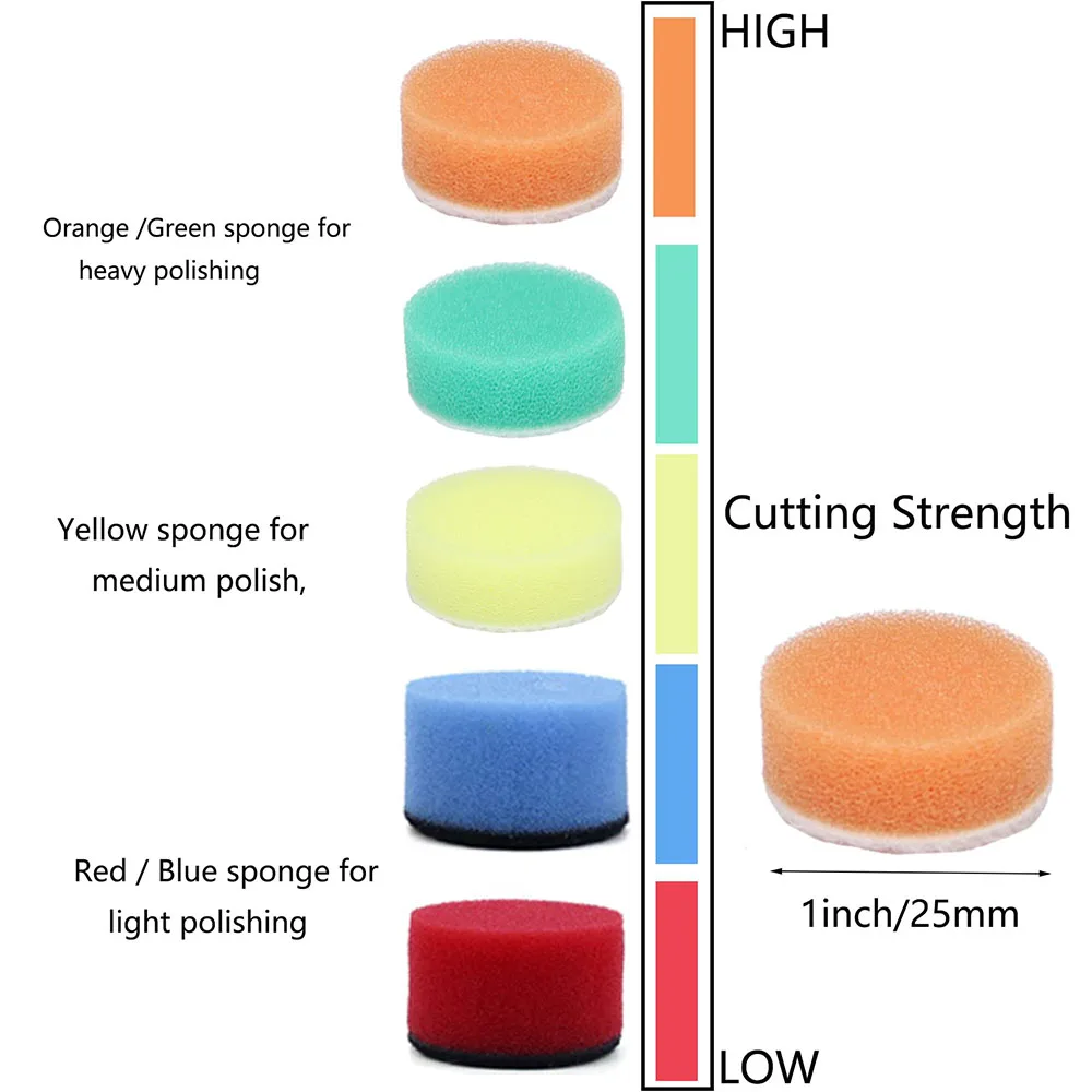 Support et papier de verre sec de 1 pouce, 60 # à 10000 #, avec tige de 1/8 ", pour perceuse, meuleuse, outils éloignés