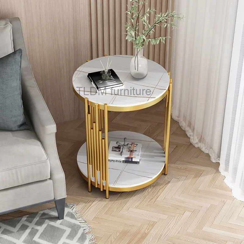 

Nordic Minimalist Gold Coffee Table Salon Hallway Mini Centre Coffee Table Living Room Luxury Mesa Auxiliar Bedroom Furniture