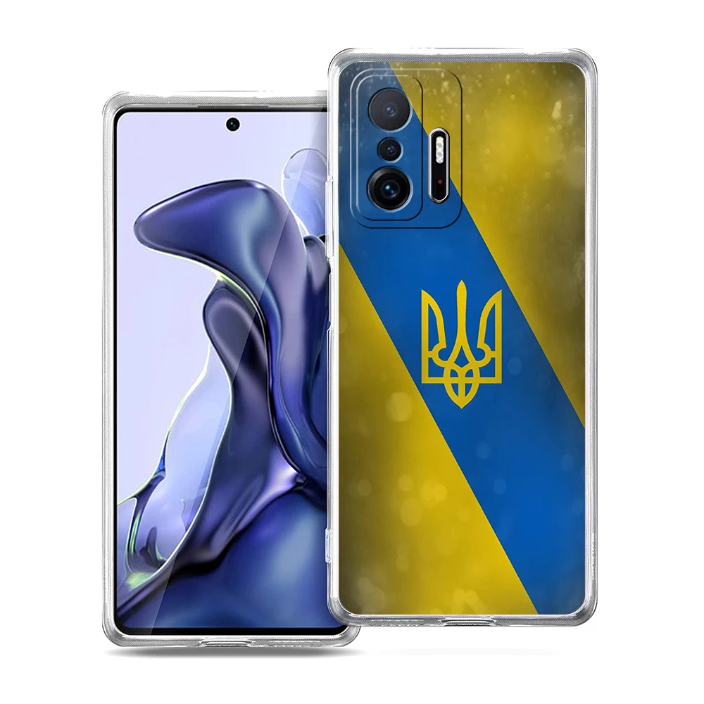 U-Ukraine Flag Phone Case for Xiaomi Mi Poco F3 X3 X4 GT NFC M3 M4 11 Ultra 12 11X 11i Pro Lite 5G Soft Transparent Cover Capas