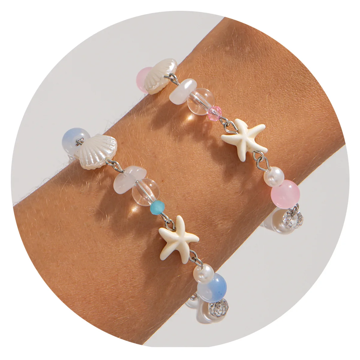 

Beach Themed Tassel Bracelet Faionable ell Choker Alloy Material Silver Gold Plated Simpleins Country Sle Cross Border ...