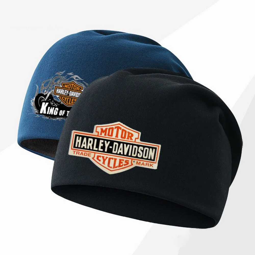 Gorro de Punto Harley Davidson para Hombre y Mujer, para Mantener el Calor en Invierno, con Estampado, para Deportes al Aire Libre, Motociclismo, Ventilado, de Lana