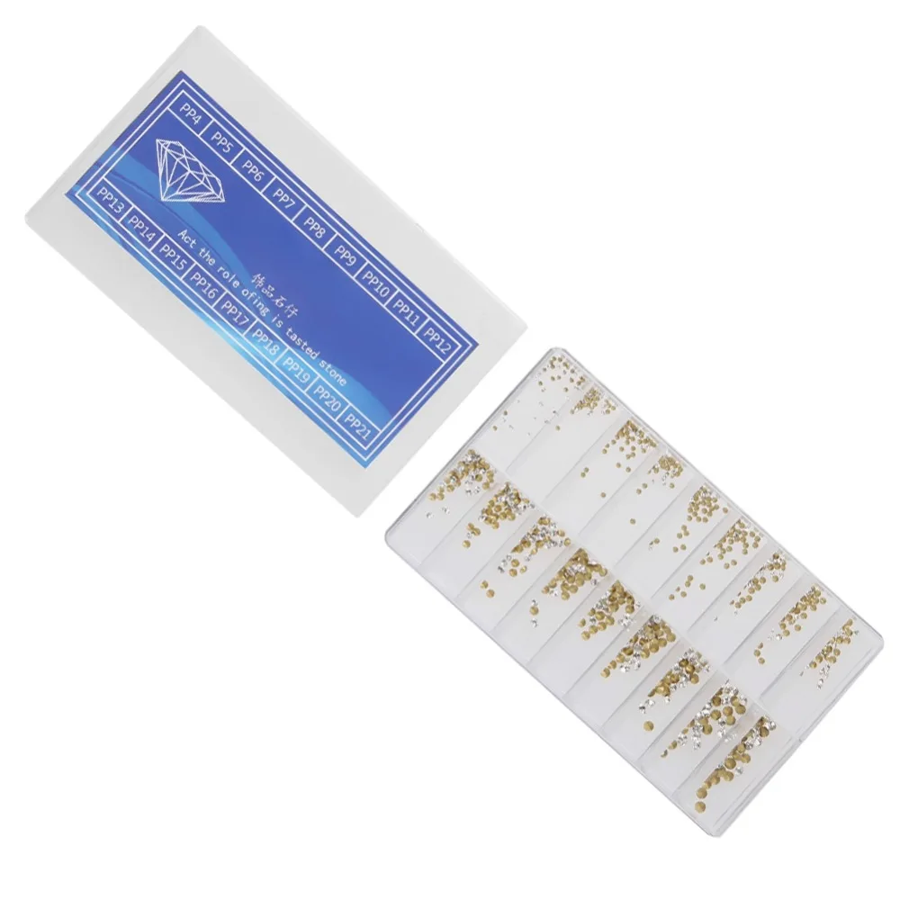 Komplettes Set, 18 Größen, Uhrendekorationsteile, runde Kristall-Strasssteine, Ersatz-Strasssteine, Uhrenzubehör, Bastelprojekte