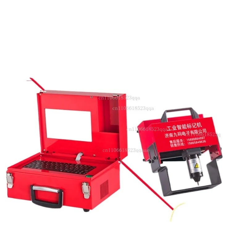 80x20mm Pneumatic Dot Peen Marking Machine 220V 110V Metal engraver for Metal Steel Logo Serial Number Marking