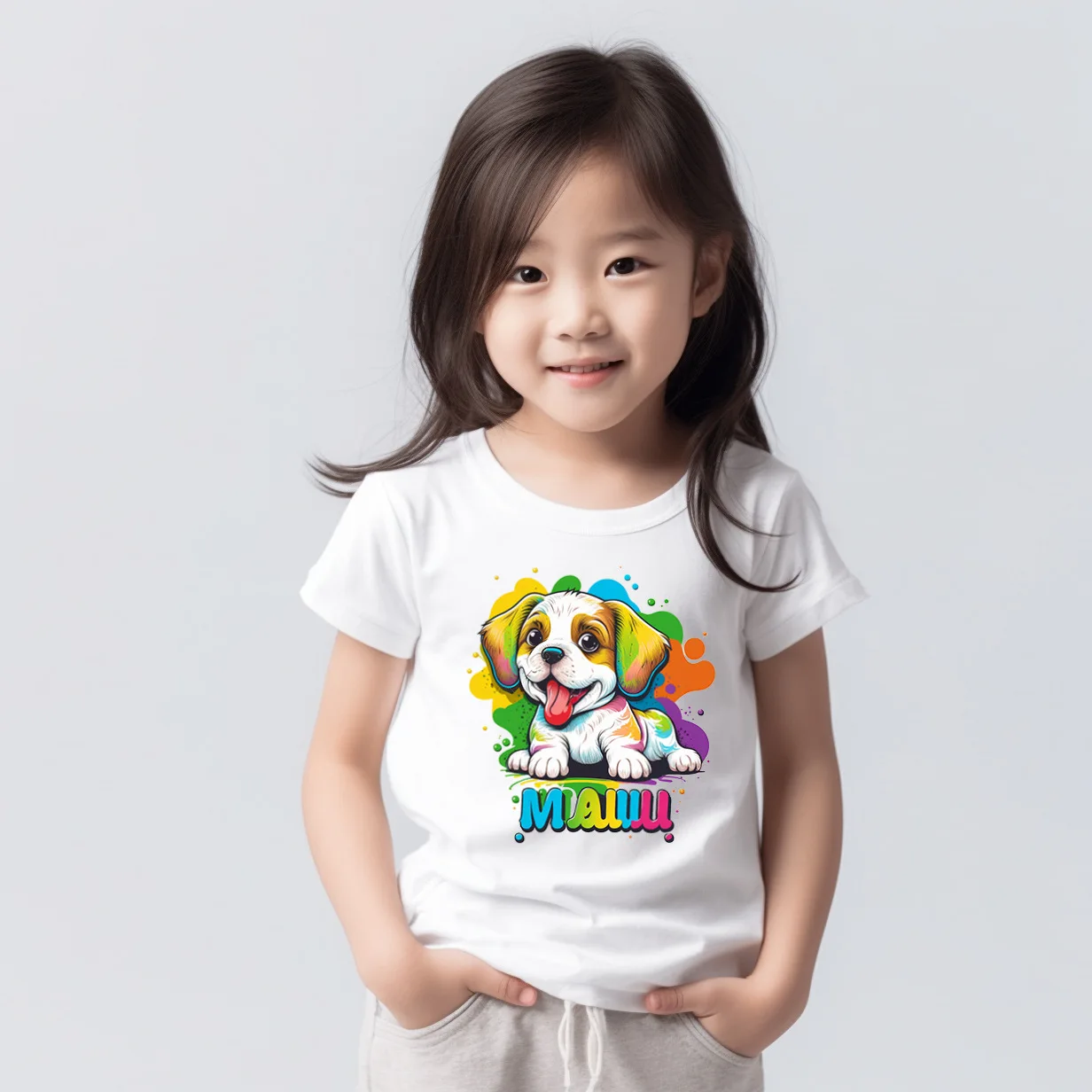 

Children's Short-sleeved Tops, Summer Casual Cartoon Children's Clothing for Boys and Girls, Medium and Small Children's Shirts