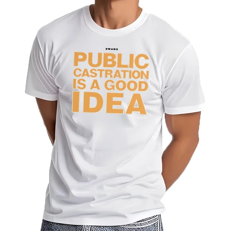 Swans Castration Public una buena idea camiseta negra