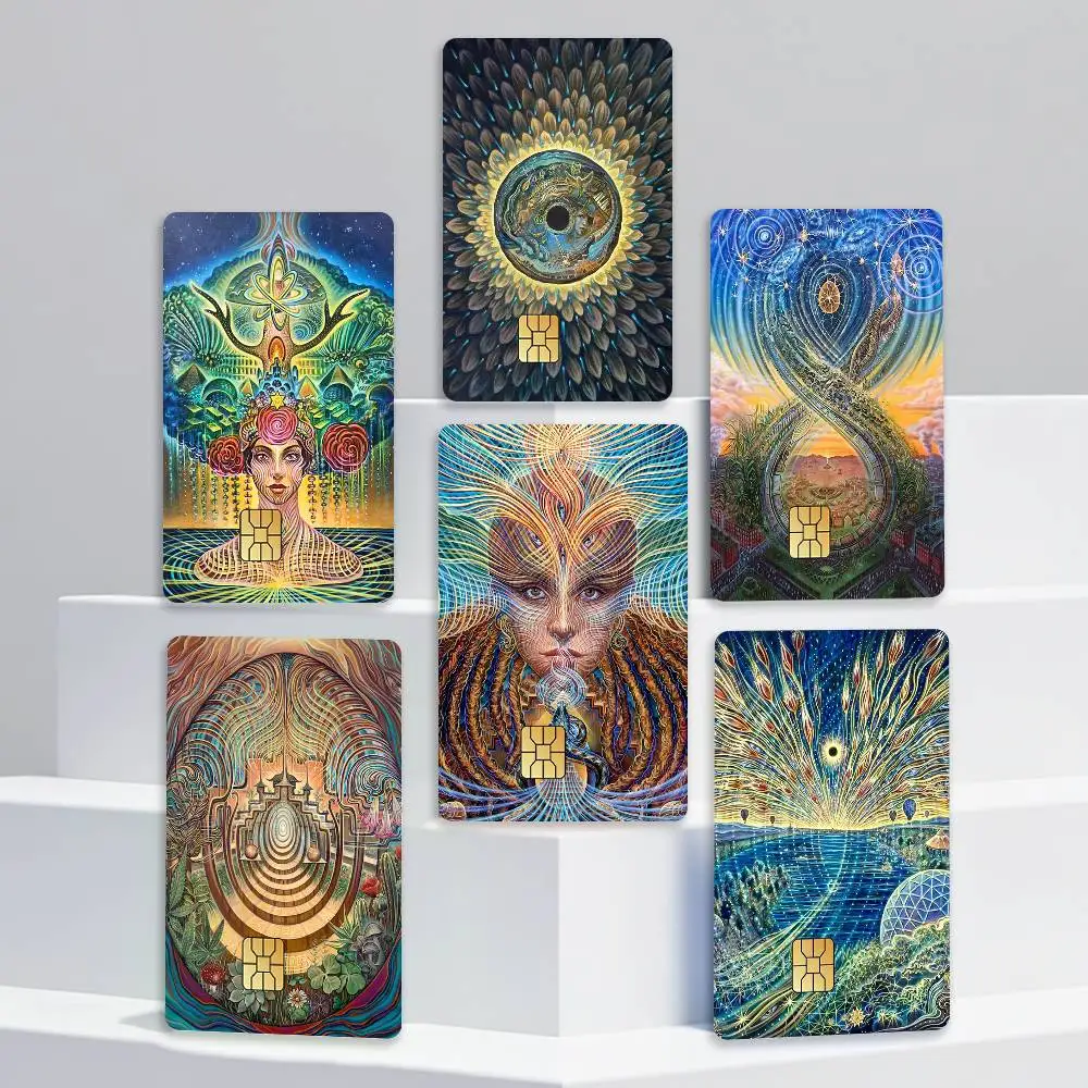 A-Amanda S-Sage Visionary Woman Art  Card Stickers for Bank Access Protective Waterproof Film Cover Sticker Gift