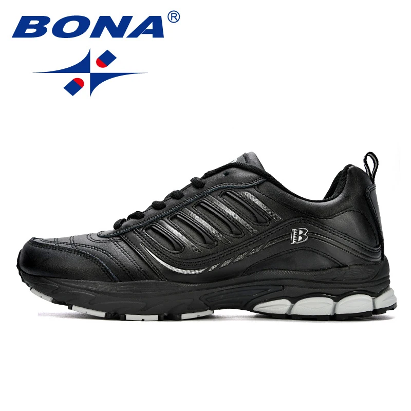 BONA New Most Popular Style Men Running Shoes Outdoor Walking Sneakers Comfortable Athletic Shoes Men  For Sport Free Shipping