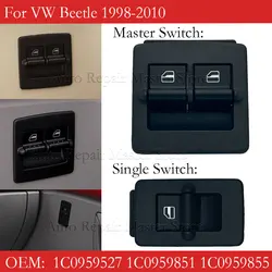 Window Switch Left / Right For 1998 1999 2000 2001 2002 2003 2004 - 2010 VW Volkswagen Beetle 1C0959851 1C0959855 1C0959527