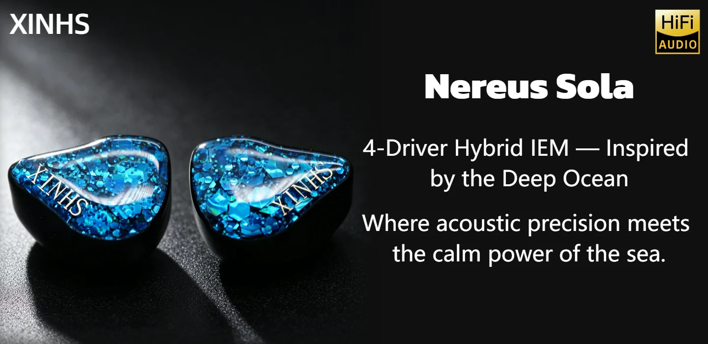 XINHS Nereus Sola HiFi IEM Multi-Unit Dynamische Graphen-LCP-Membran 3,5mm 2-Pin IEM mit Geringer Verzerrung Geeignet für Gaming-Enthusiasten – Detail 1