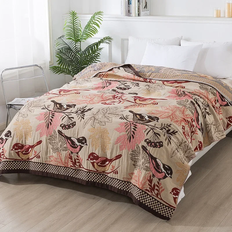 New Bohemia Cotton Blanket Throw Household Sofa Cover Adult Couples Nap Blanket Summer Cool Quilt Light Luxury Bedspread Sheet