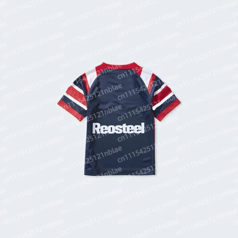 2026 Roosters Rugby Trikot NRL Herren Heim-Trainingsshirt Atmungsaktives Polyester Schnelltrocknendes Kurzarm-Sport-T-Shirt für Herren Damen Jugendliche – Detail 2