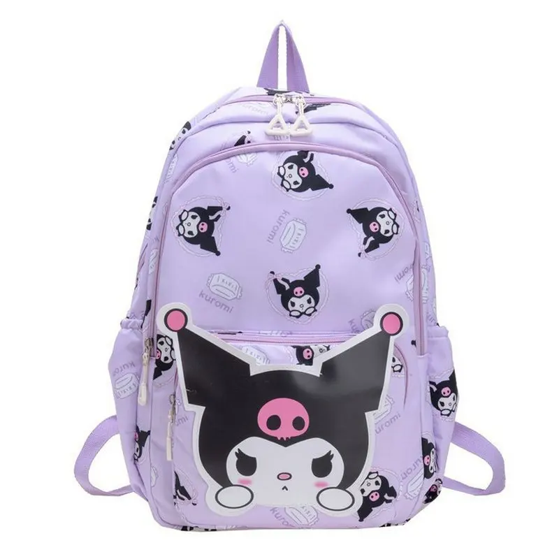 Kuromi Large capacity Waterproof Backpack for School Kawaii Anime cosplay bag Travel Bag School Student girl Gift