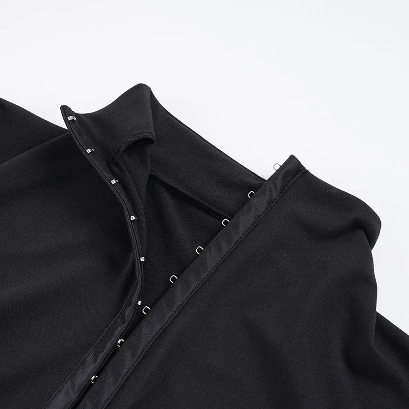 SUCHCUTE Y2K Slim T-Shirt mit Knopfleiste vorne, einfarbig, kurzärmelig, für Damen, zum Ausgehen, lässig, ästhetisches Crop-Top für den Sommer – Detail 8