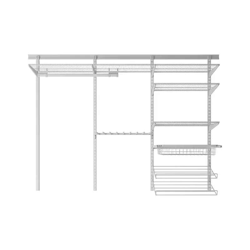 Factory Price Customized Laundry Room Wall Storage Shelve with Wire Basket Shelve Shoe Rack Trousers Rack and so on