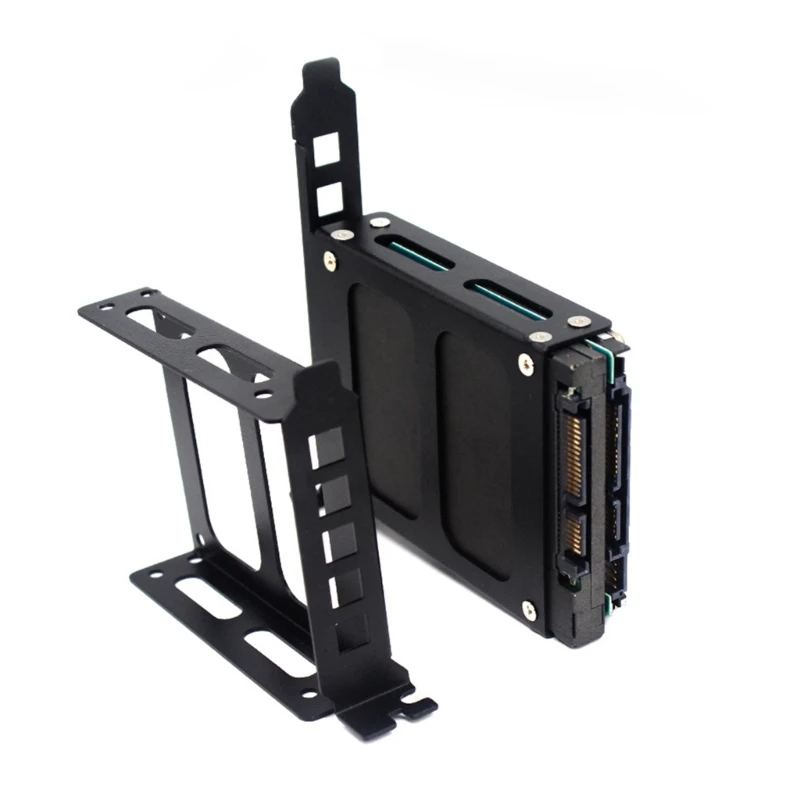 Держатель жесткого диска 2,5/3,5 дюйма для металлического лотка PCI HDD SSD, монтажный кронштейн