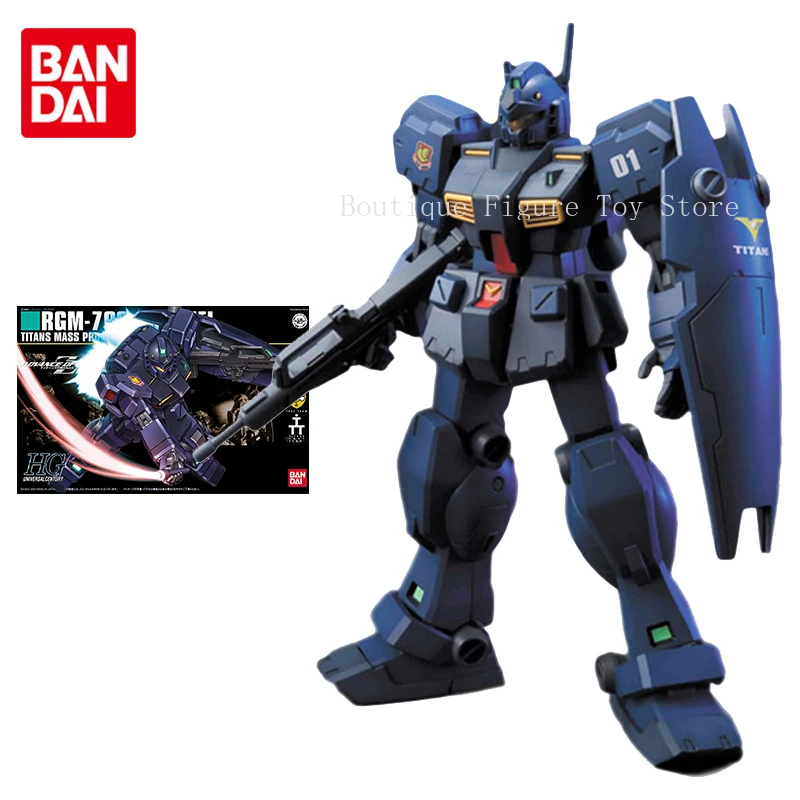 

Bandai Gundam Model Kit HGUC 1/144 RGM-79Q GM Quality Подлинная коллекция аниме-фигурок Gunpla Фигурка игрушки для детей
