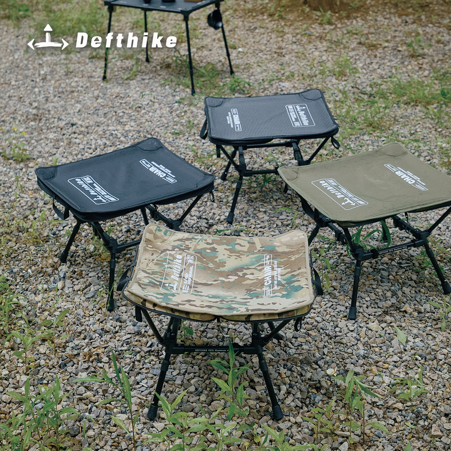 Defthike Folding Chair Camping Chair 7 Series Aluminum Alloy High Load Capacity Outdoor Portable Chair Home Beach Chair