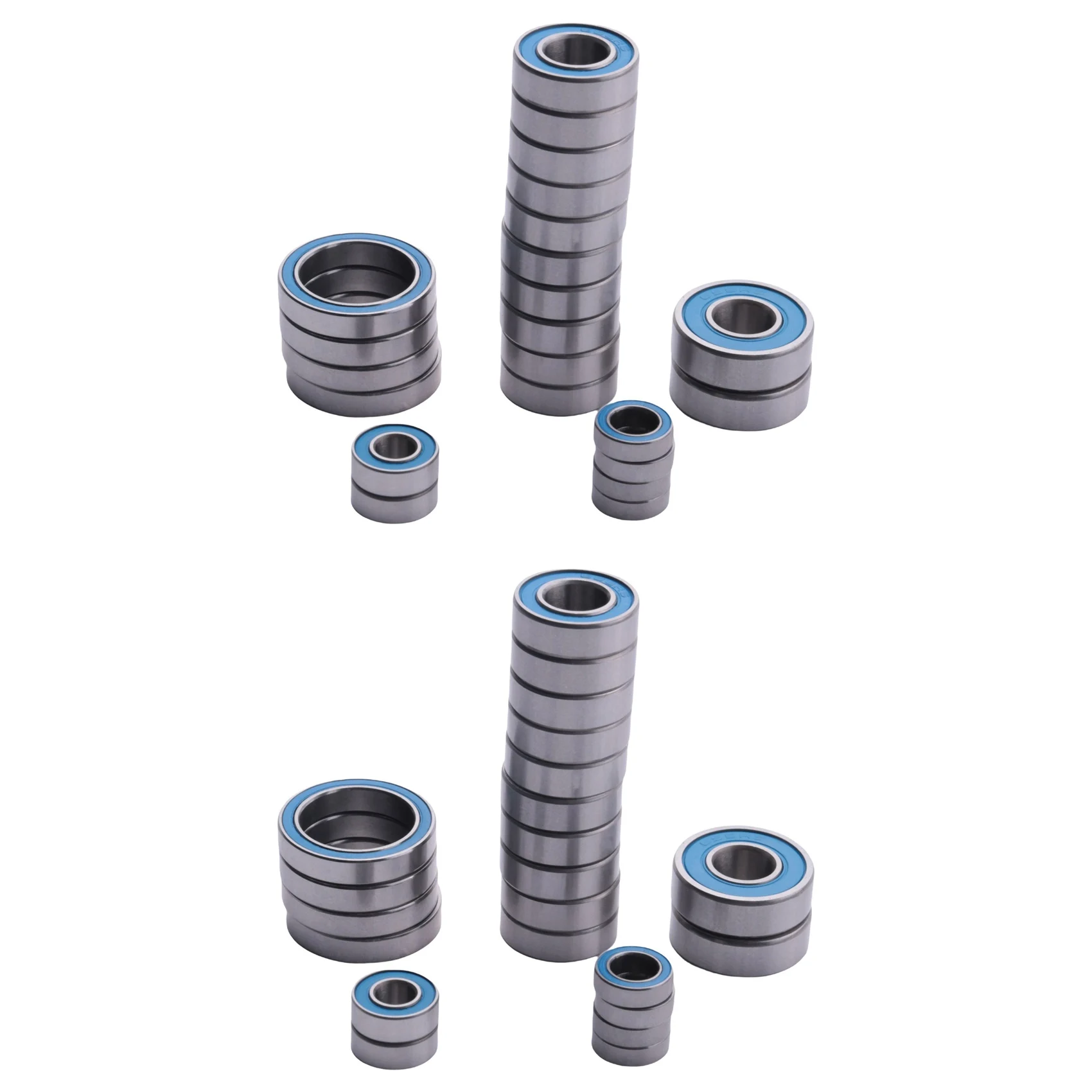 

DELAM-44Pcs Rubber Sealed Bearing Kit For Arrma Typhon Kraton Outcast Notorious Senton Mojave 6S BLX RC Car Upgrade Parts