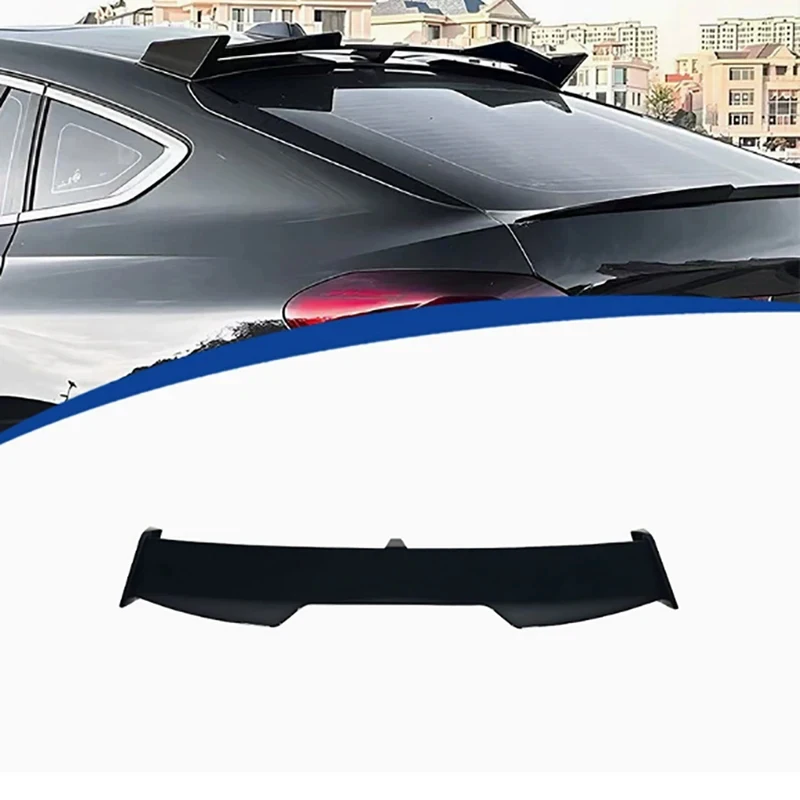 

For BMW X6 G06 Bright Black Tail fins Top Wing Rear Spoiler Duckbill Car Wing Retrofit Middle glossy black Wing L Style Body Kit
