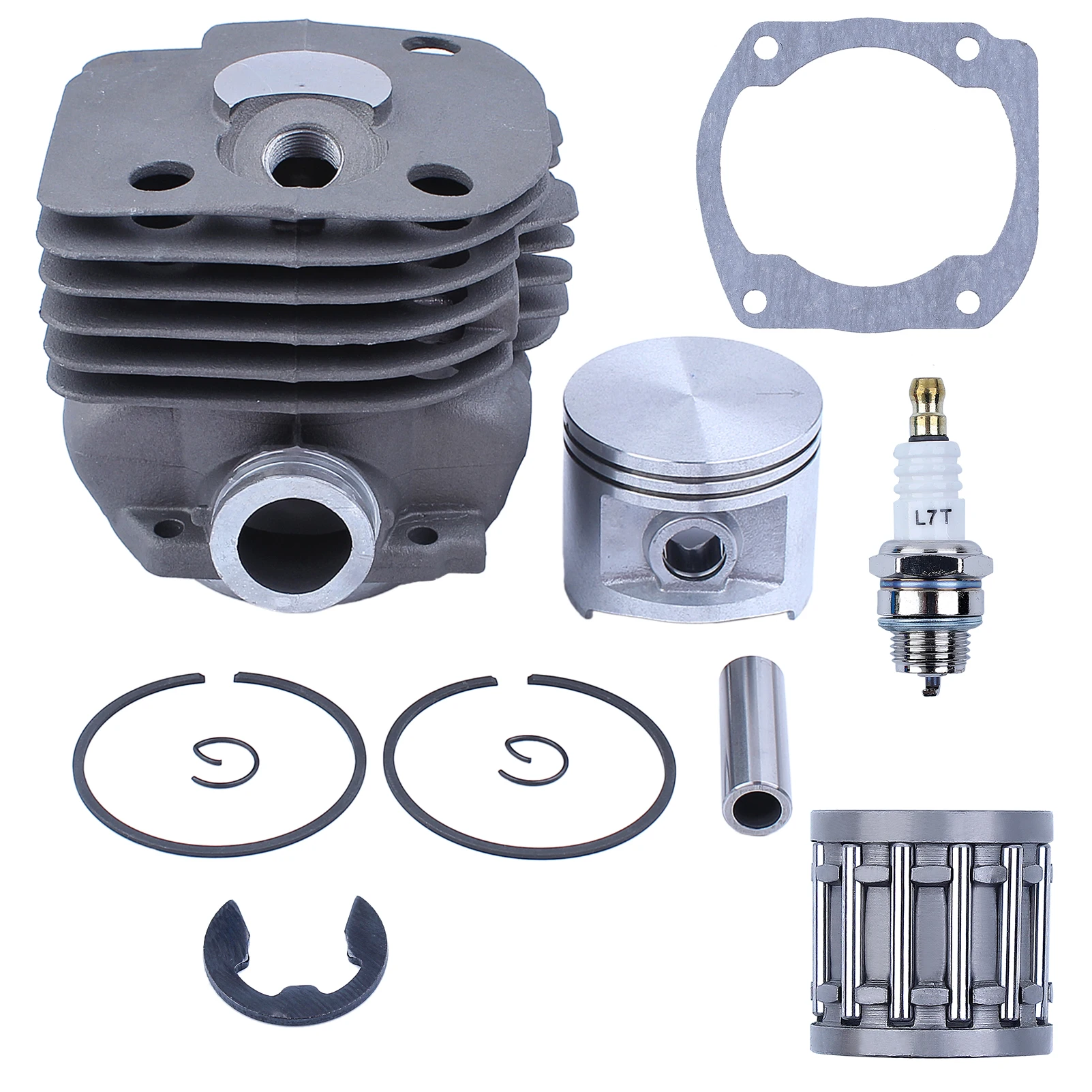 NIKASIL PLATED Cylinder Piston Bearing Gasket 50mm Kit Fit HUSQVARNA 365 371 372 XP 362 Chainsaw 2 Stroke Engine Motor Parts