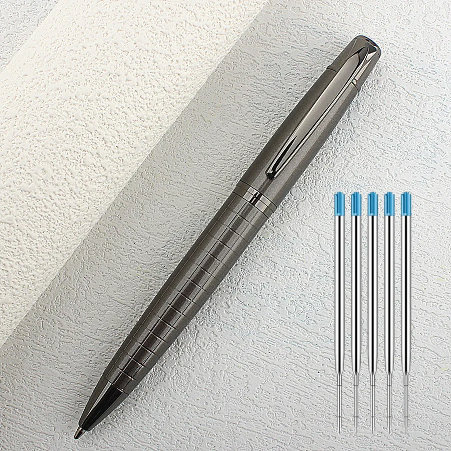 High Quality Metal Ballpoint Pen Smooth Writing and Easy To Carry, Black Ink, Perfect Gift Office School Stationery