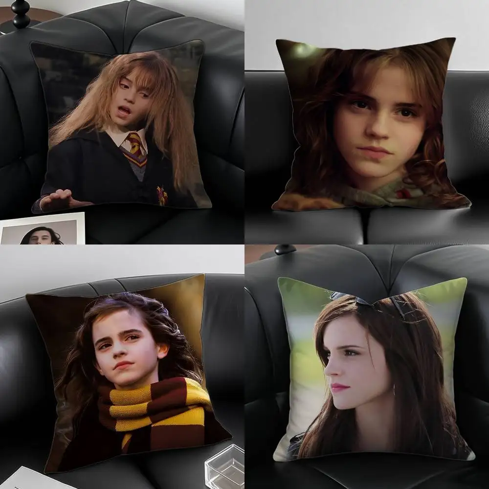 الممثل الساخن E-Emma Watson كيس وسادة نمط الطباعة المخدة غرفة المعيشة أريكة غطاء الوسادة ديكور غرفة نوم