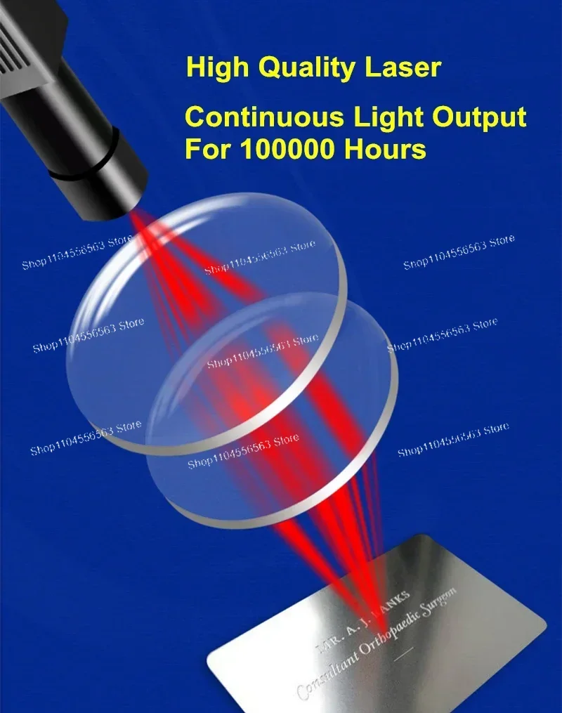 ​​20W-50W Fiber Laser Marking Machine - Cabinet-Style Metal Engraver with Rotary Axis for Jewelry & Steel​​