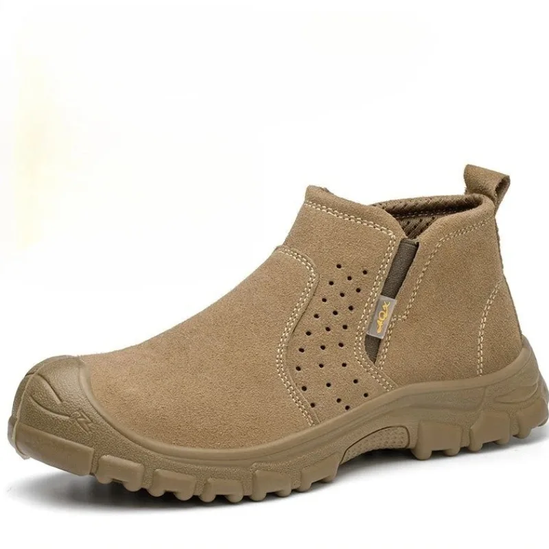 High Quality Men's Tough Work Shoes New Anti-smash Anti-puncture Safety Shoes Men's Protective Safety Shoe Designer Men's Shoes