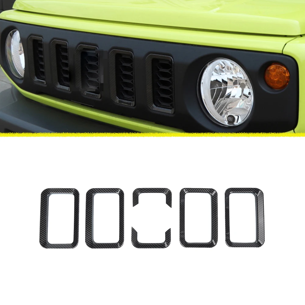 for Suzuki Jimny 2019 2020 2021 2022 2023 JB64 JB74 Front Grille Cover Grill Decoration Trim Sticker Car Exterior Accessories