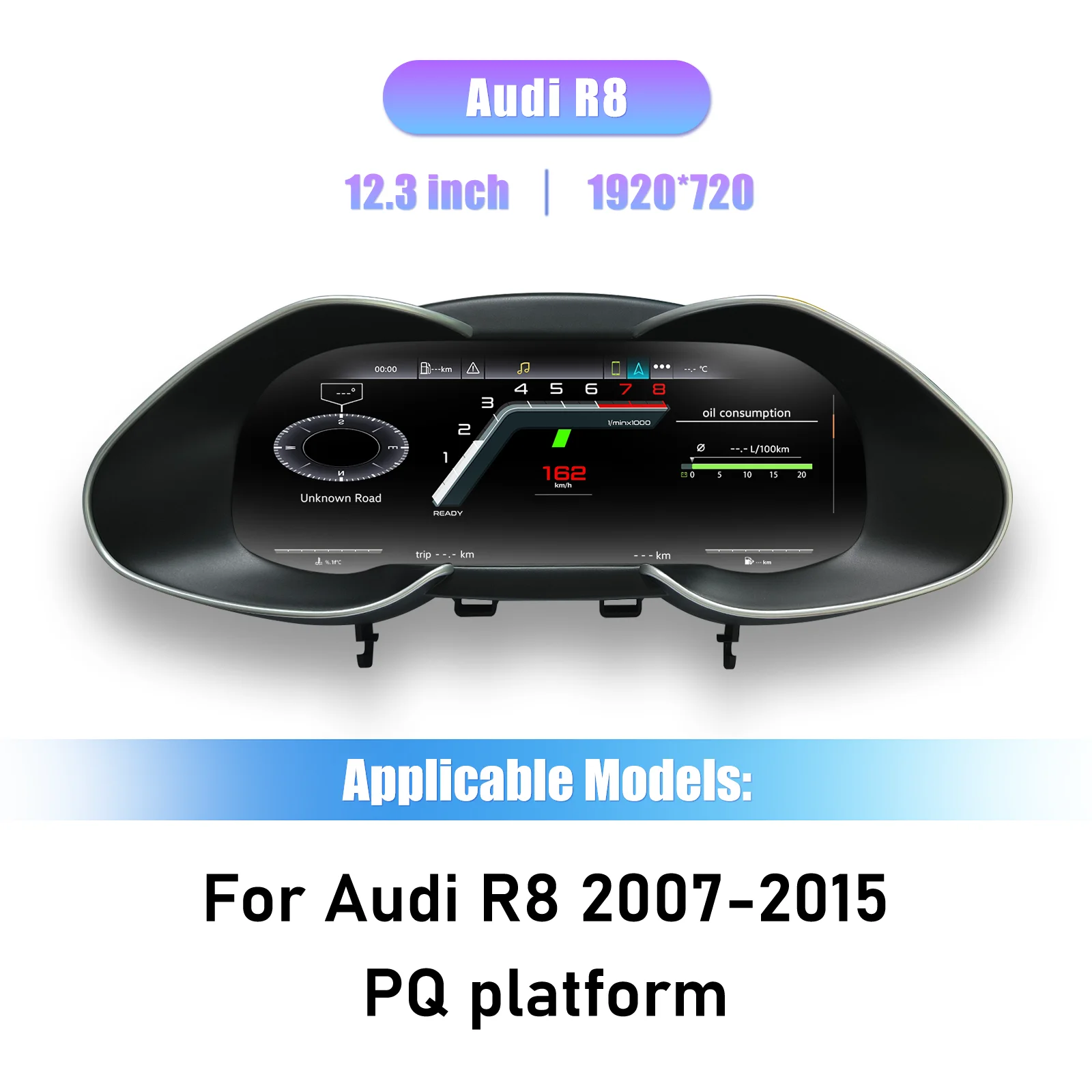 Digitale LCD-instrumentenpaneel voor Audi TT A3 8V S3 Q2 Q2L A3 8P A1 S1 Q3 Q5 A6 A7 R8 Virtuele cockpit snelheidsmeter