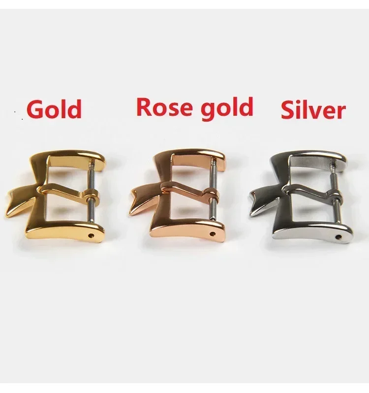 16 مللي متر 18 مللي متر 20 مللي متر ساعة المشبك ساعة اكسسوارات ل فاشيرون كونستانتين الفولاذ المقاوم للصدأ فضي الذهبي ارتفع الذهب دبوس المشبك مشبك