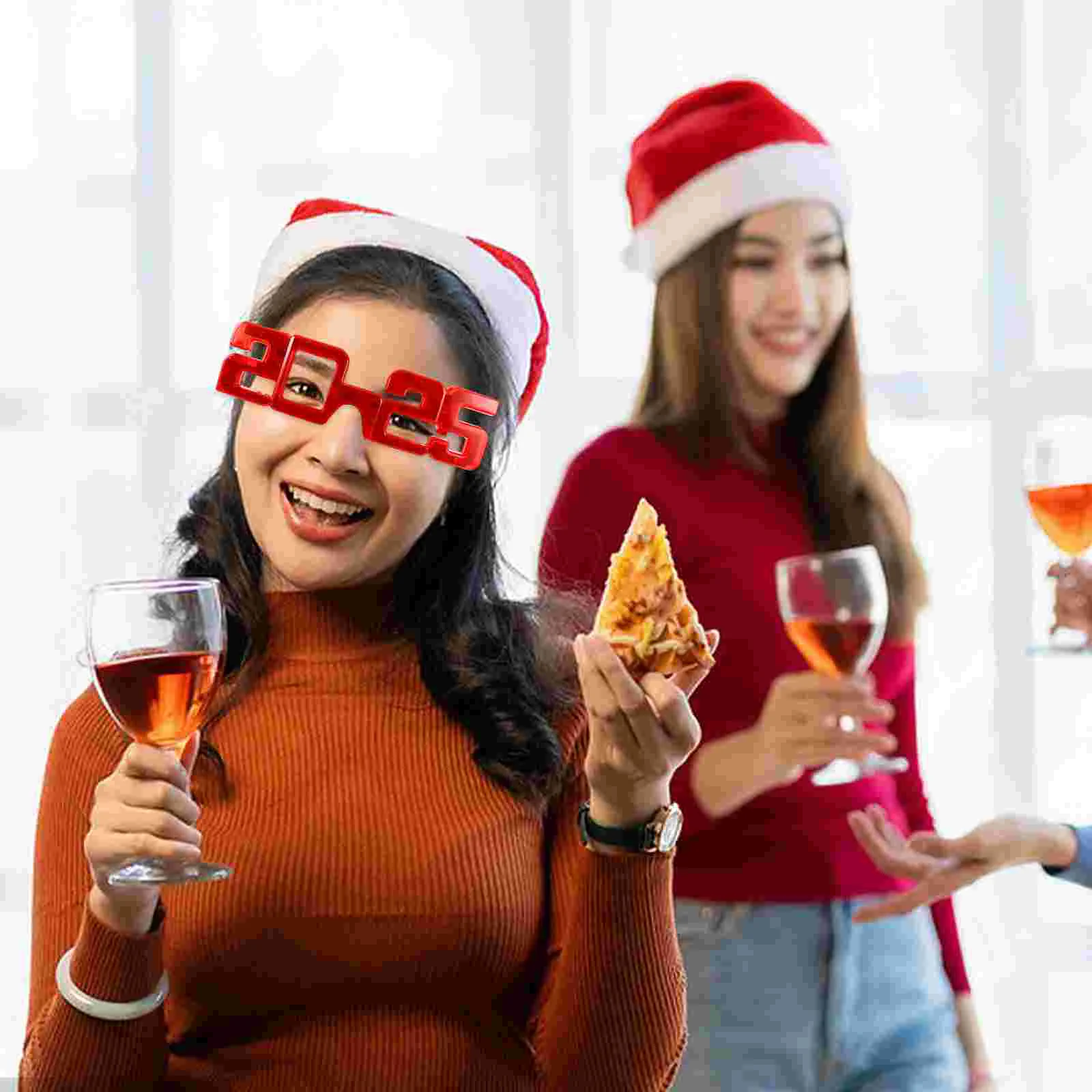 4 Pcs Glowing Glasses Gifts Light up Party Favors New Year Eyewear Shine LED Eyes Flashing Plastic The Dark