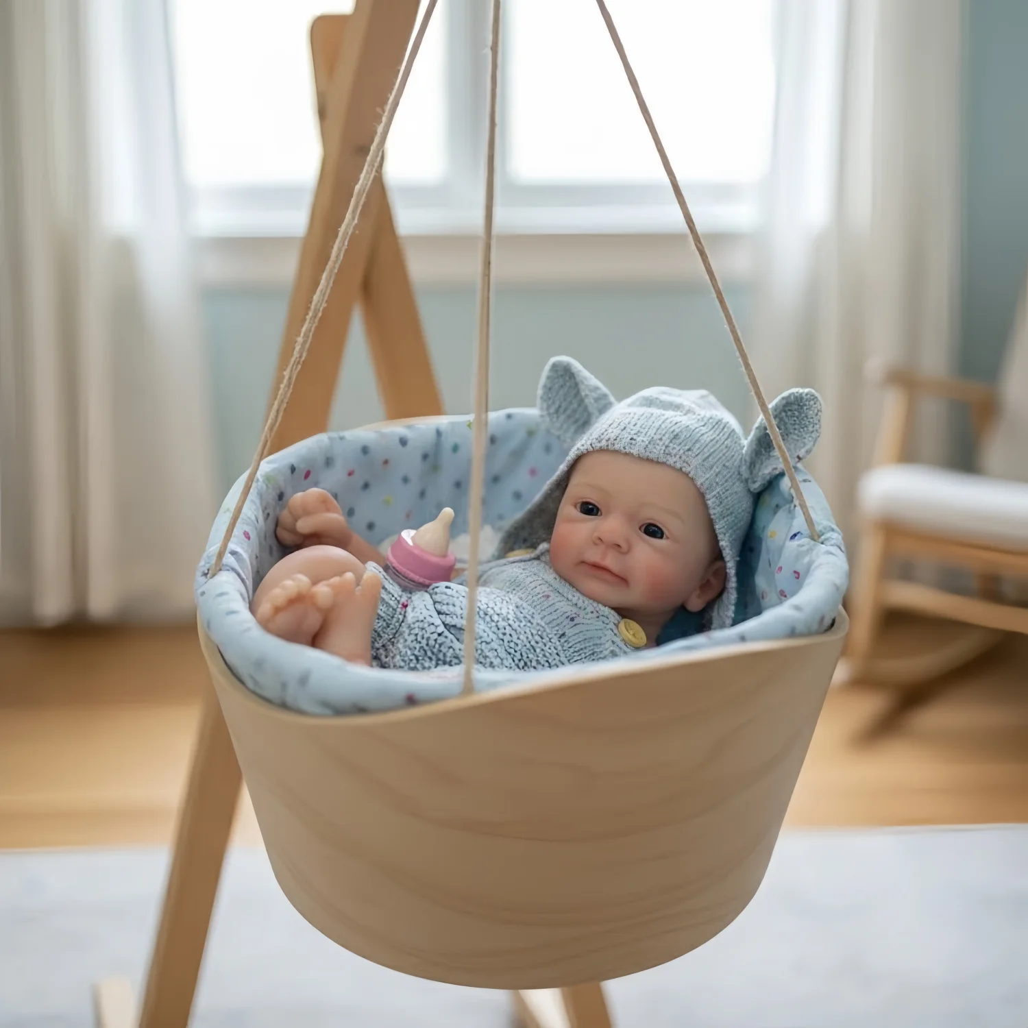 1 PCS/2 Styles Open Mouth Solid bebe reborn de silicona Girl Dolls With Painted Skin Soft Washable Body Newborn Silicone Dolls