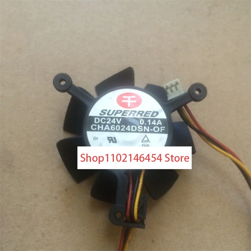 1 قطعة ل Superred CHA6024DSN-F-RD تيار مستمر 24 فولت 0.14A 60x60x24 مللي متر 4-سلك مروحة التبريد