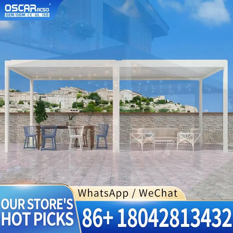 6m X 4m Automatic Aluminium Pergola Canopy Cover Outdoor Garden Patio Backyard Shade Structure pergola
