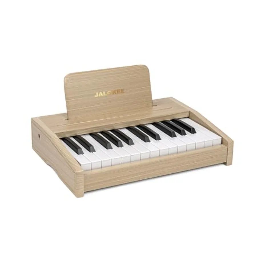

Piano Keyboard Digital Piano for Music Educational Instrument Toy Wood Toy for 3+ Girls and Boys Oak 25 Keys