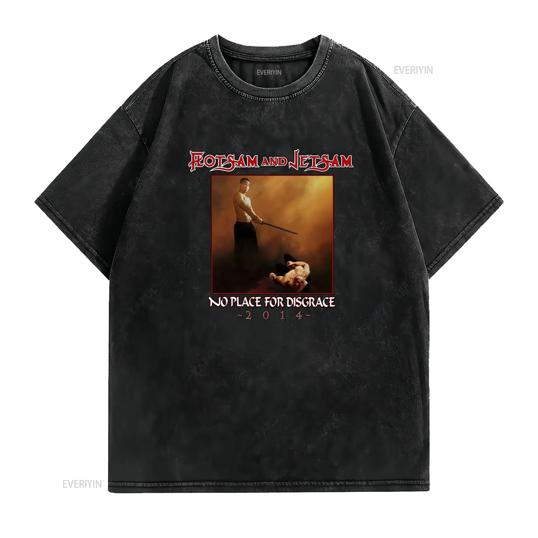 Flotsam and Jetsam No Place For Disgrace 2014 Album All Size T shirt SC366 vintage Washed homme Stylish Slightly Comfortable